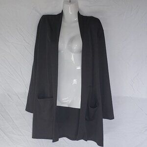 Ladies Blazer/Cardigan in Grey Smoke - 2X